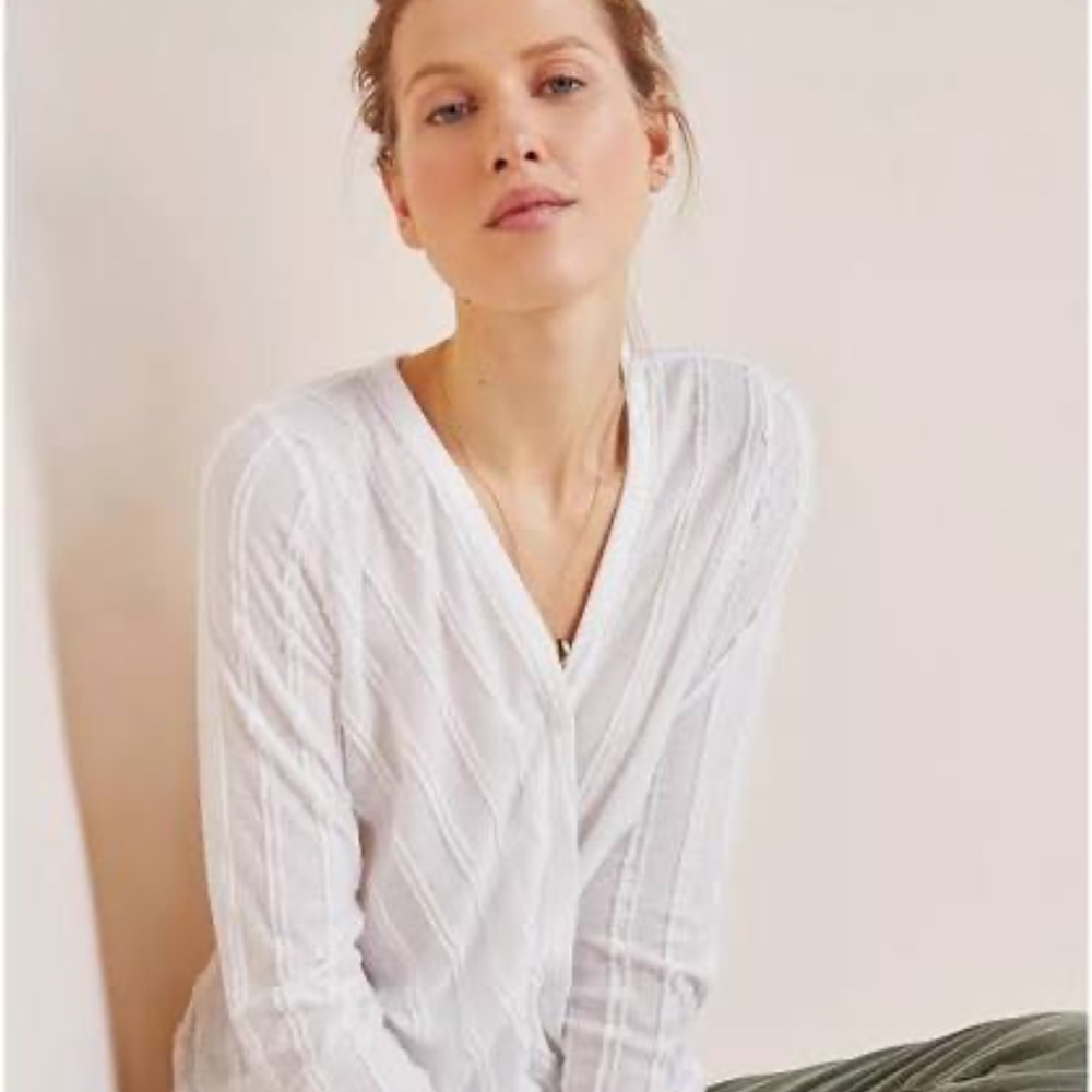Anthropologie White Top Size S NWT